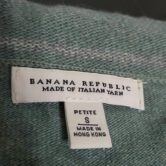 Banana Republic bluish green triple ruffle sweater - Picture 4 of 5